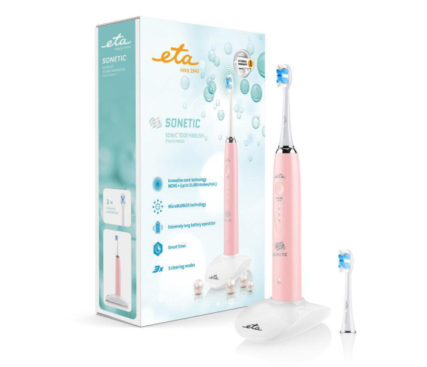 Eta Szczoteczka do zębów Sonetic Basic  rózowa - 1036517 - zdjęcie 8